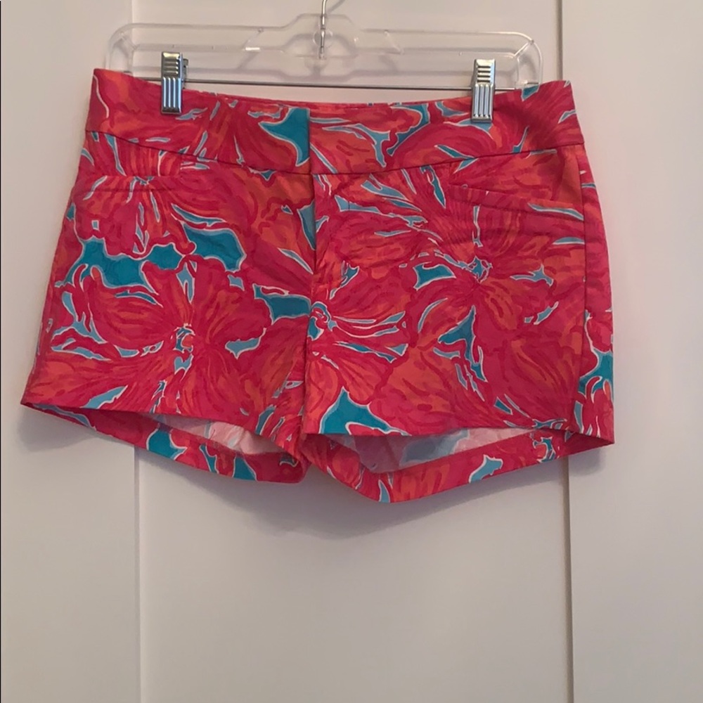 Lilly Pulitzer printed shorts.